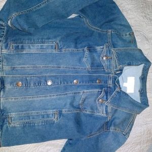 Denim blue jean jacket